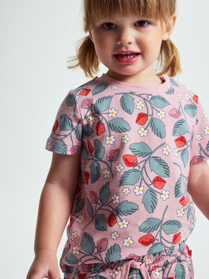 T-shirt with strawberry print