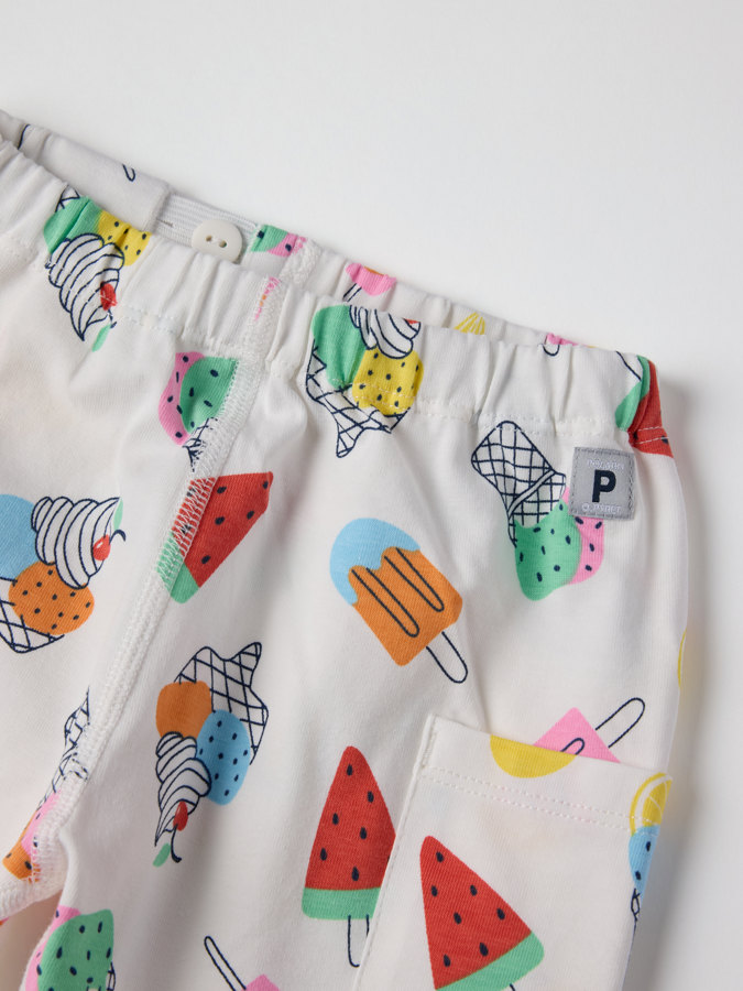 trousers with ice-cream print trousers with ice-cream print