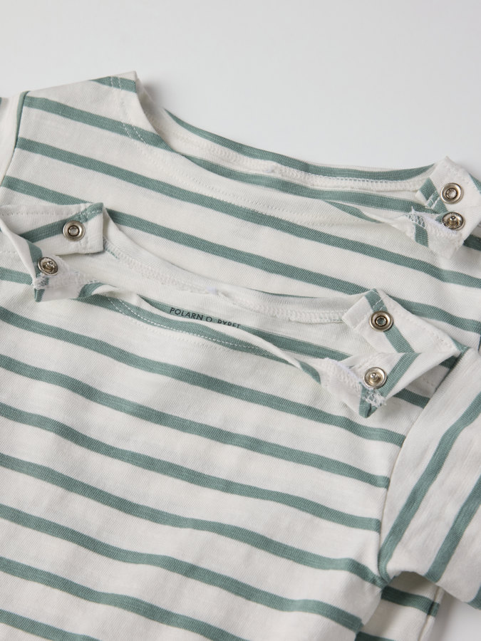 Set comprising striped top and shorts