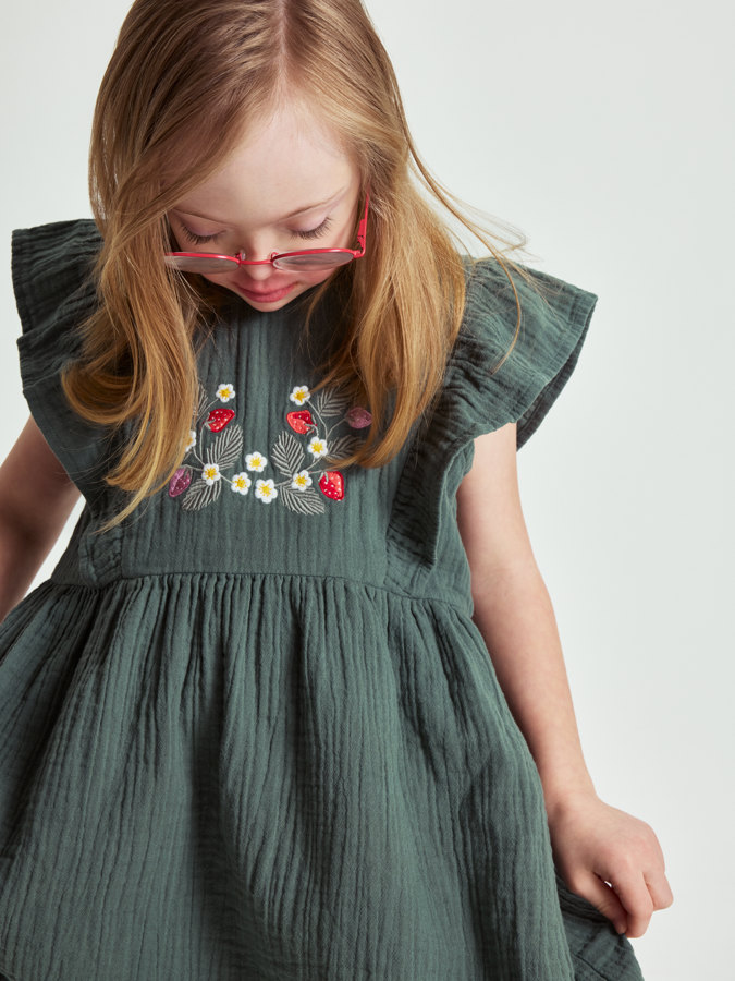 Dress with ruffles