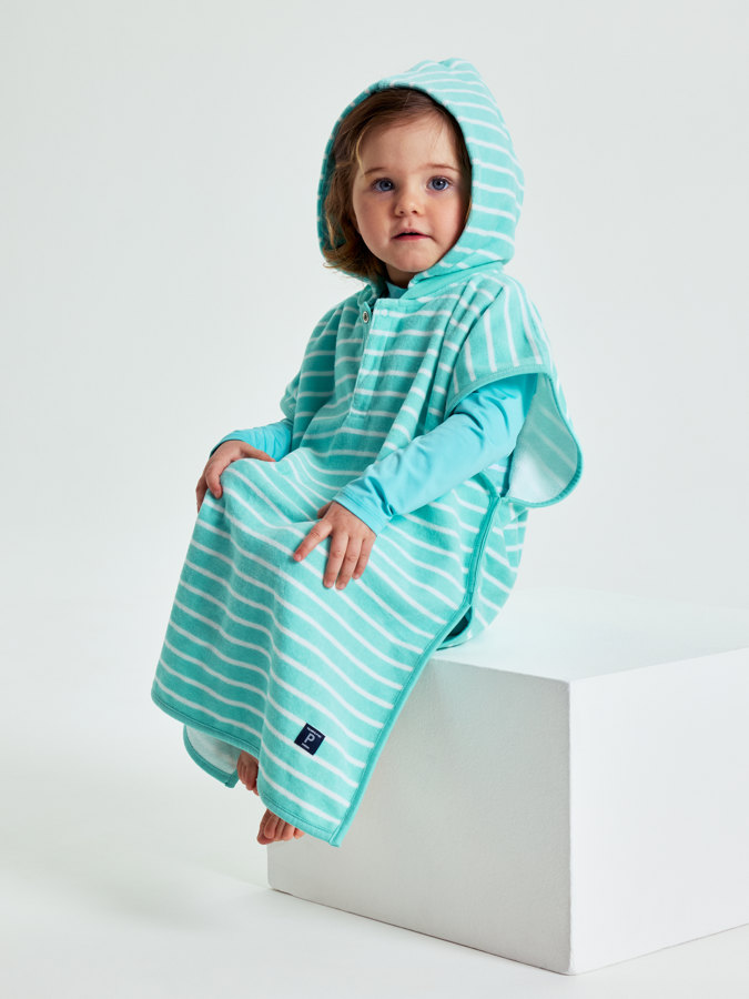 Striped towel poncho Striped towel poncho