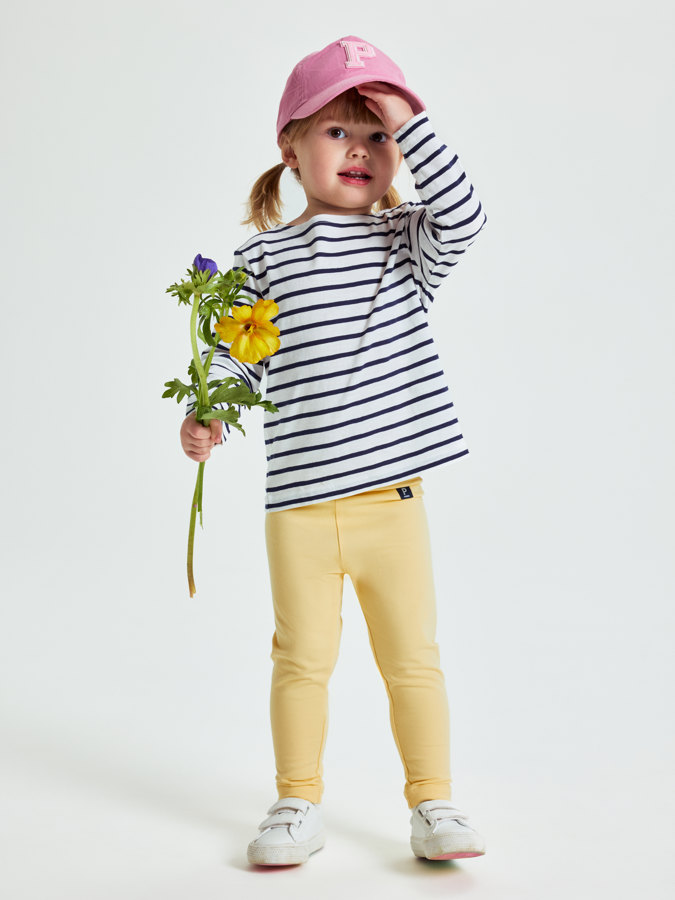 Striped long-sleeved top