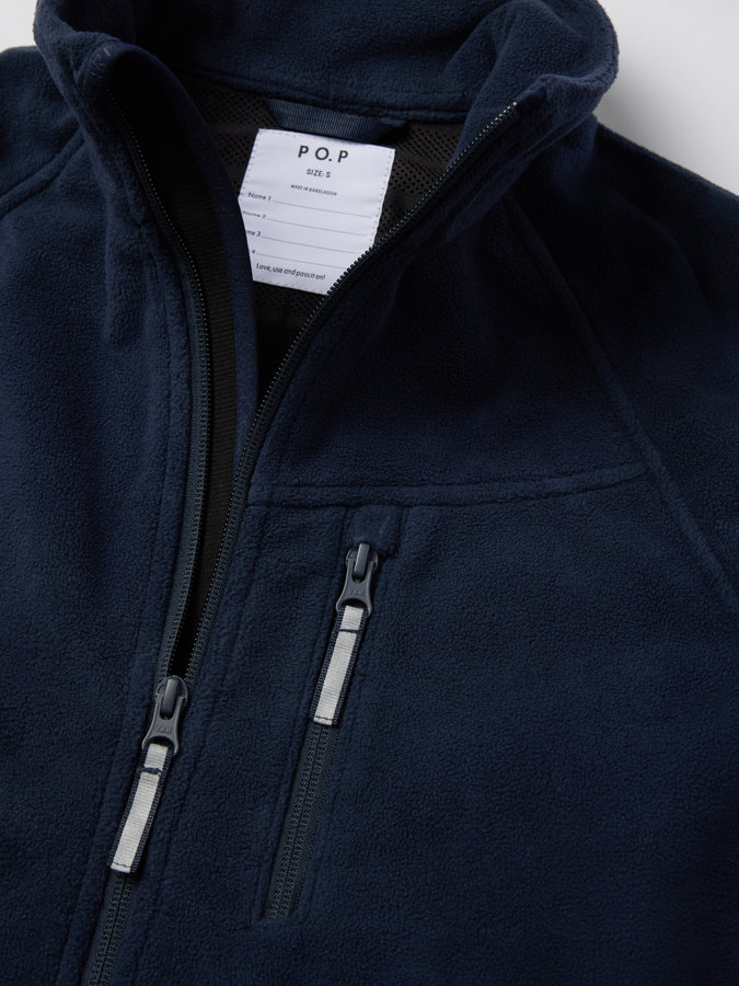 Windfleecejacke für Erwachsene, einfarbig