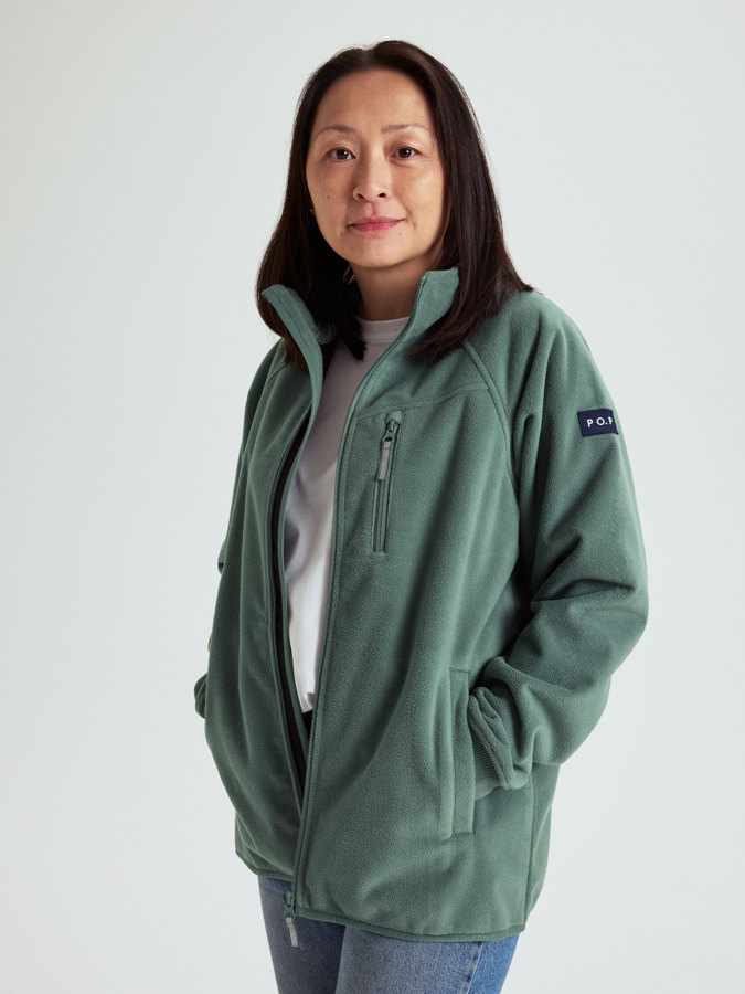 Windproof fleece jacket, adult