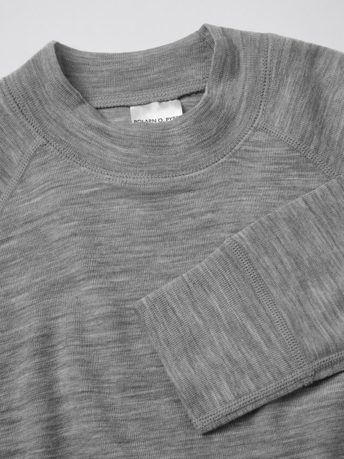 Long-sleeve base layer top in merino wool
