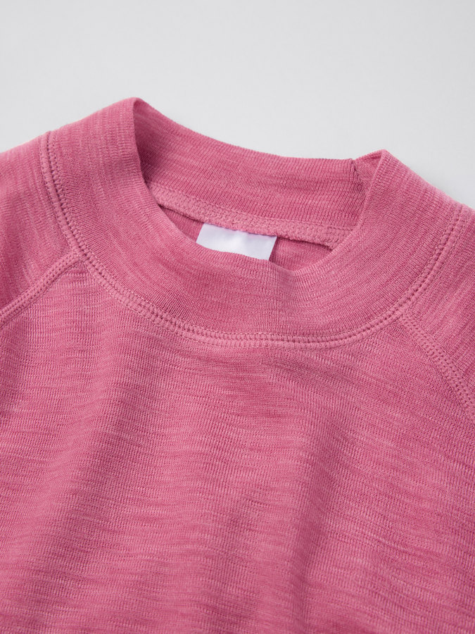 Long-sleeve base layer top in merino wool