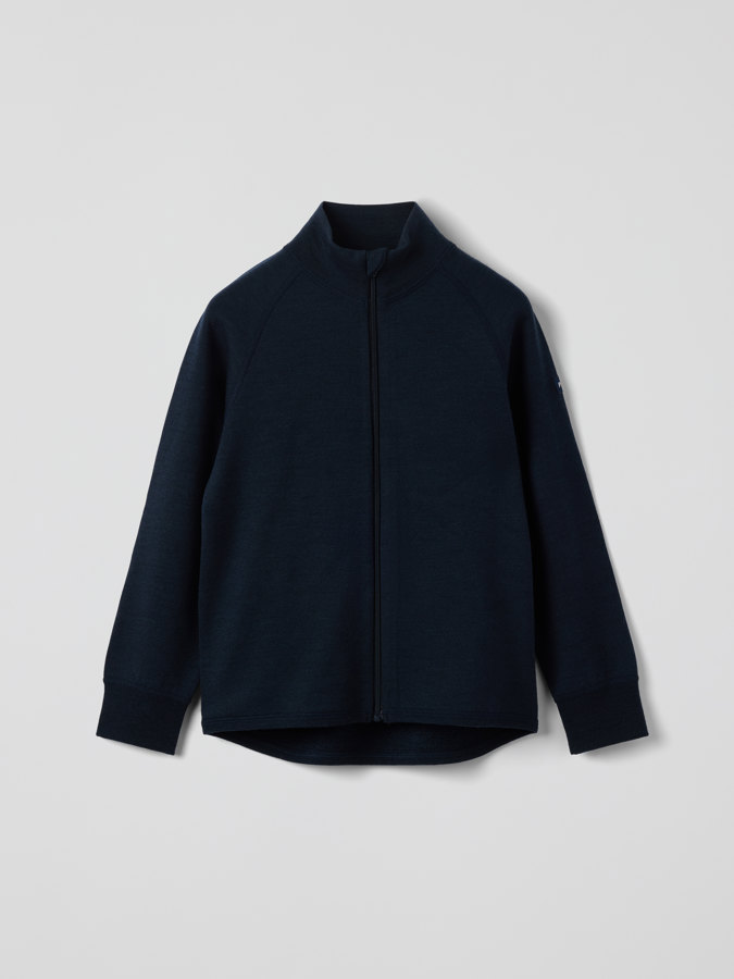 Jacket merino wool terry