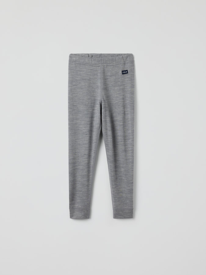 Pants merino wool terry