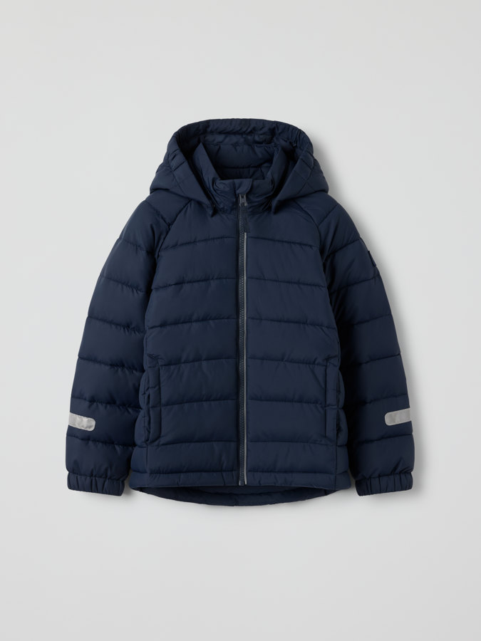 padded lightweight jacket with hood