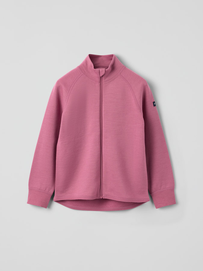 Jacket merino wool terry