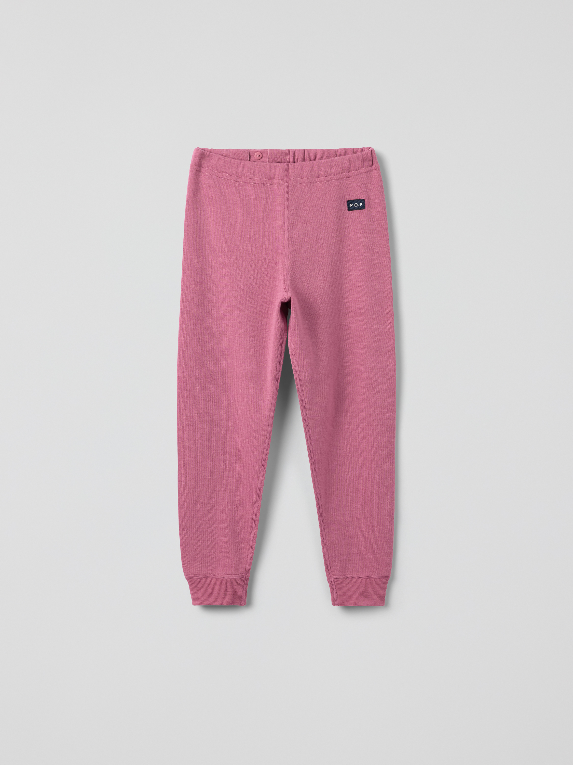 Polarn O. Pyret Pink Pants Merino Wool Terry