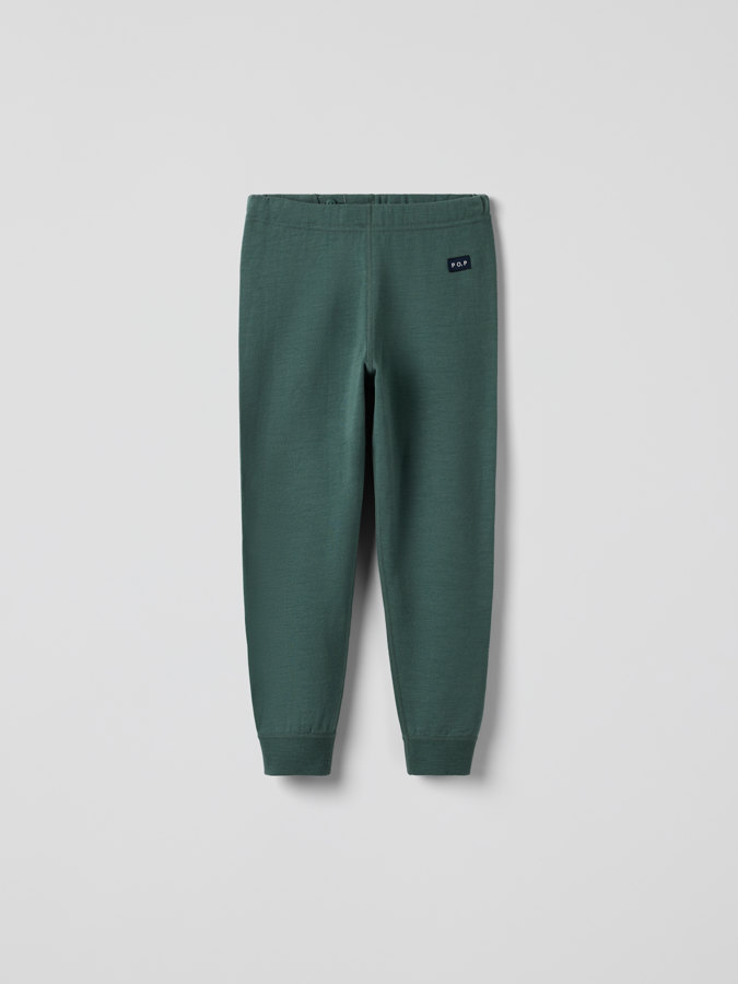 Pants in merino wool terry