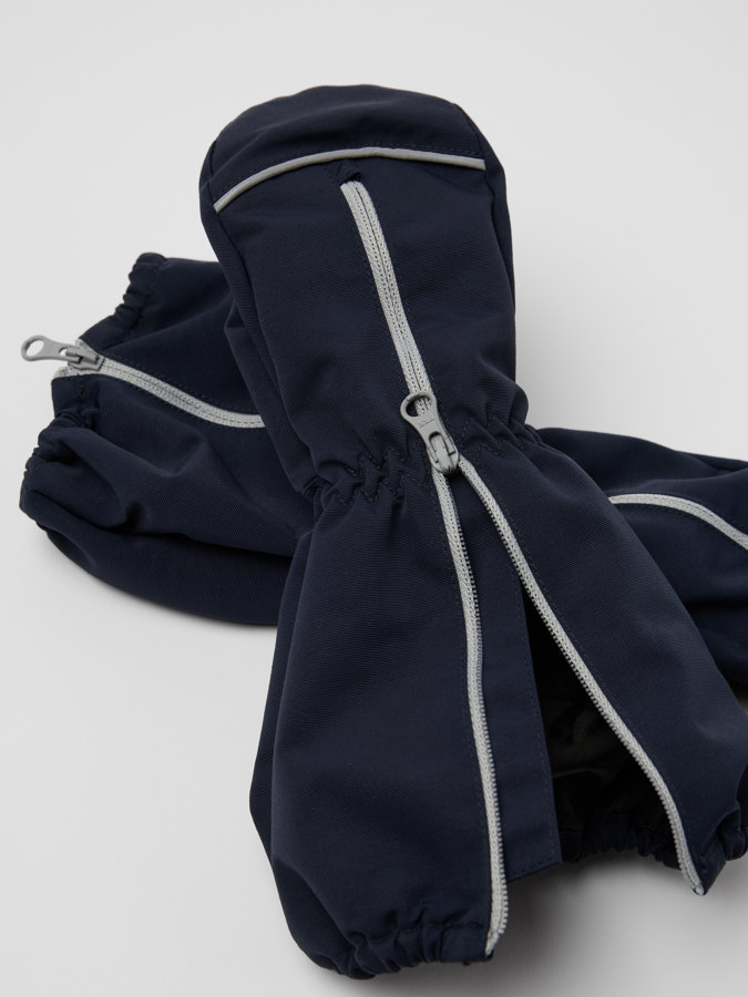 Shell mittens with zipper Shell mittens with zipper