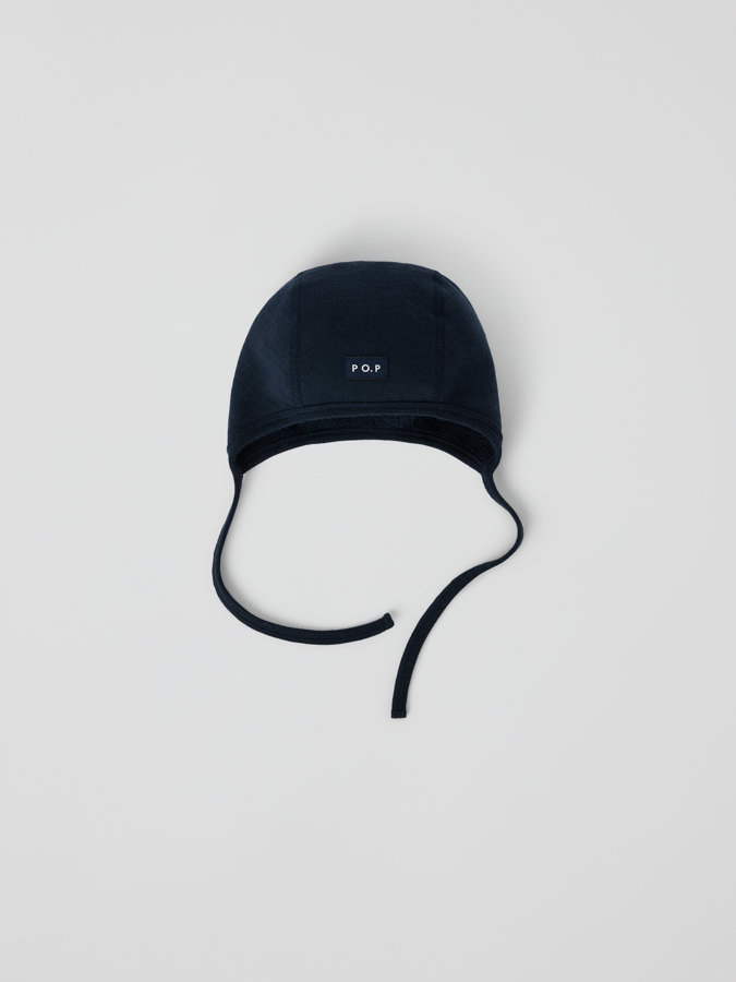 Helmet hat merino wool terry