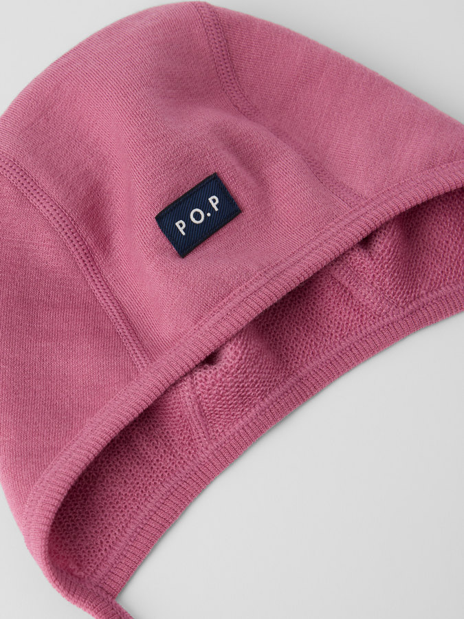 Helmet hat merino wool terry