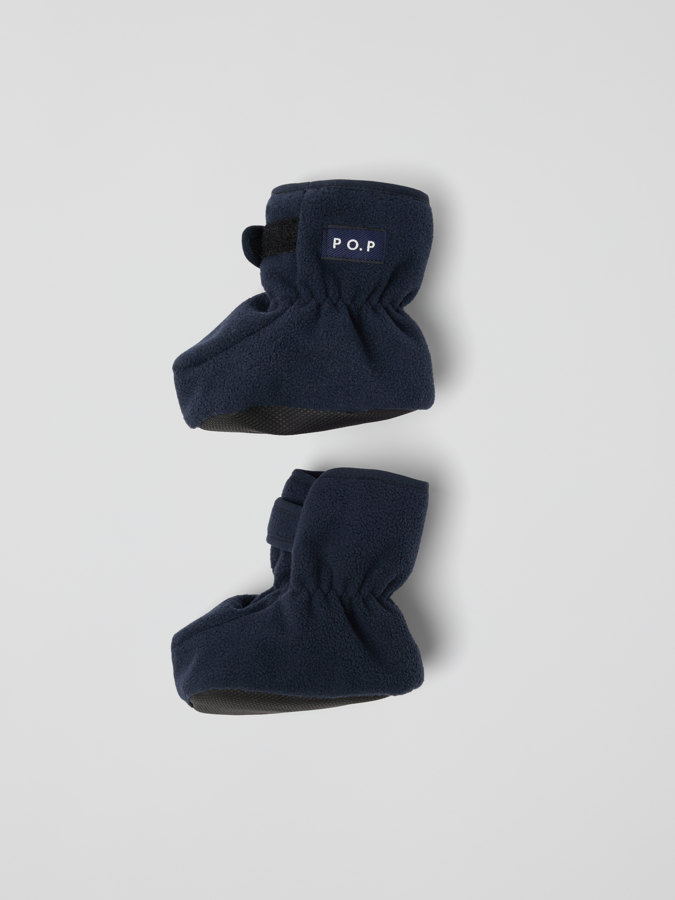 Windproof fleece booties baby