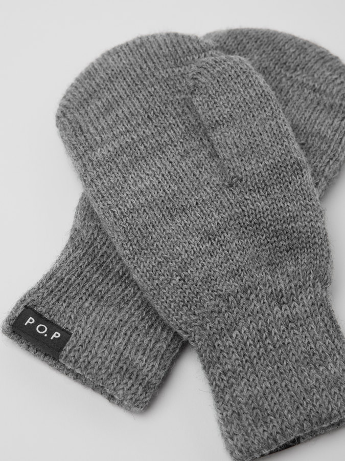 Double-knit mittens Merino wool