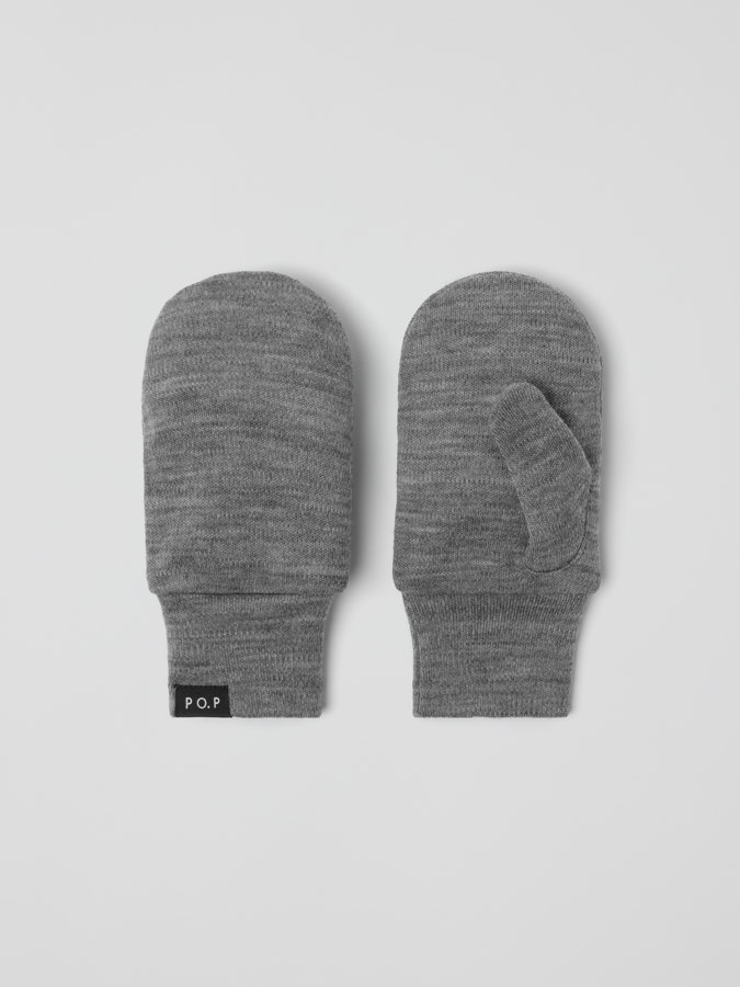 Liner merino wool mittens