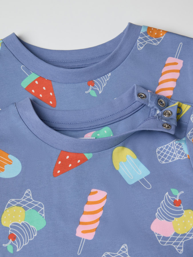 T-shirt with ice-cream print