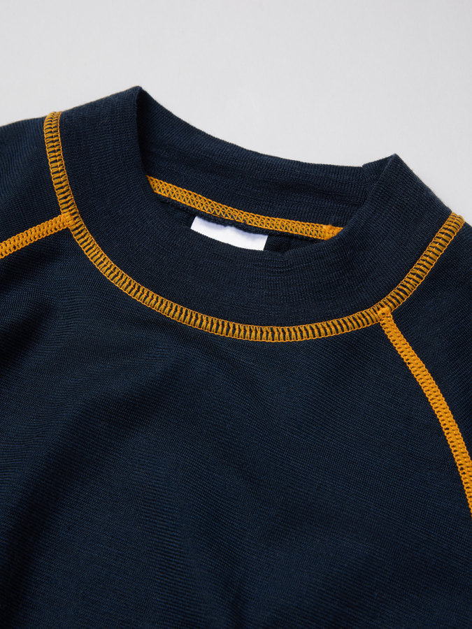 Long-sleeve base layer top wool blend Long-sleeve base layer top wool blend