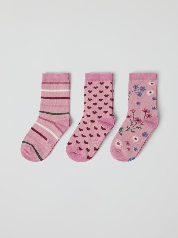3-pack of print socks
