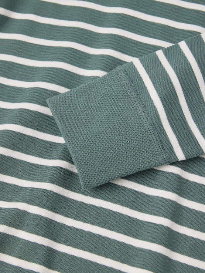 Striped long-sleeve top