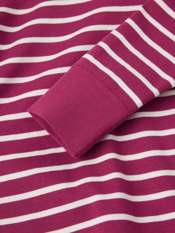 Striped long-sleeve top