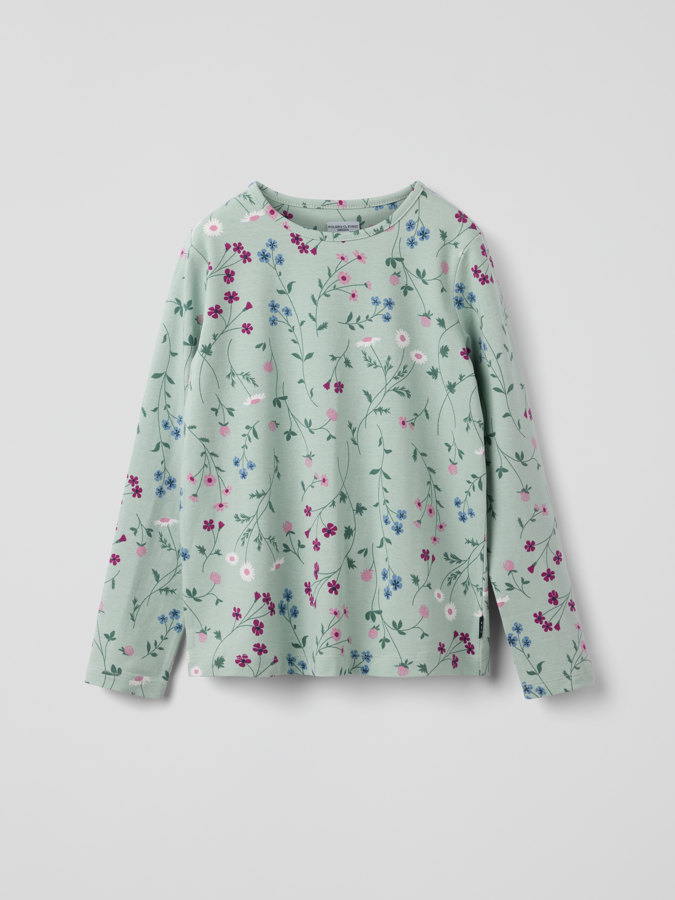 Long-sleeved top floral