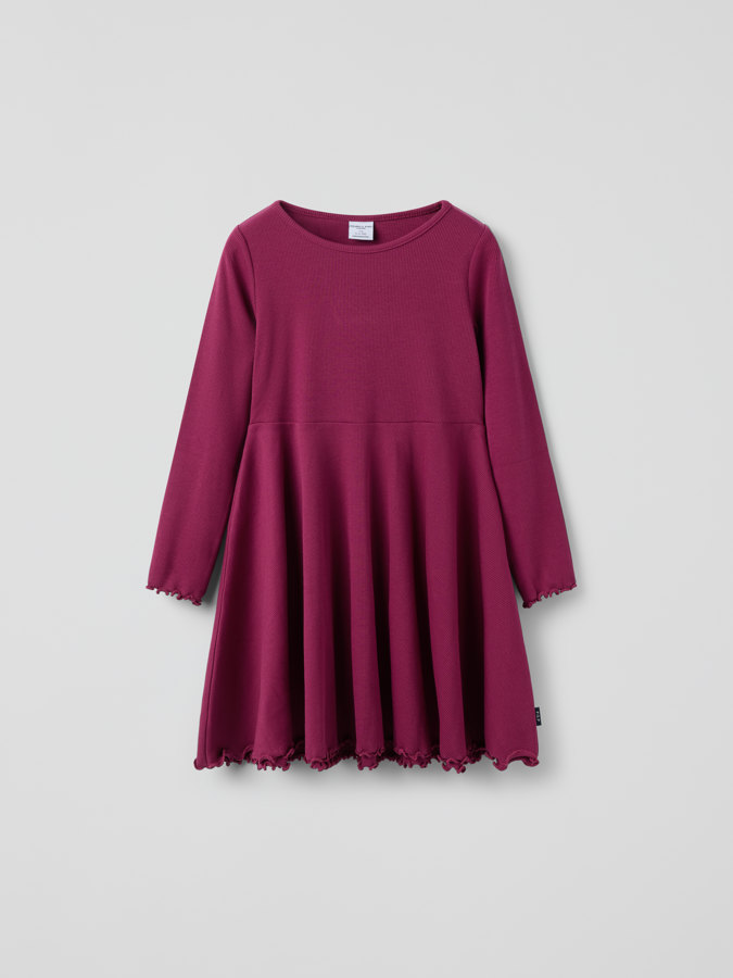 Ribbed twirl dress