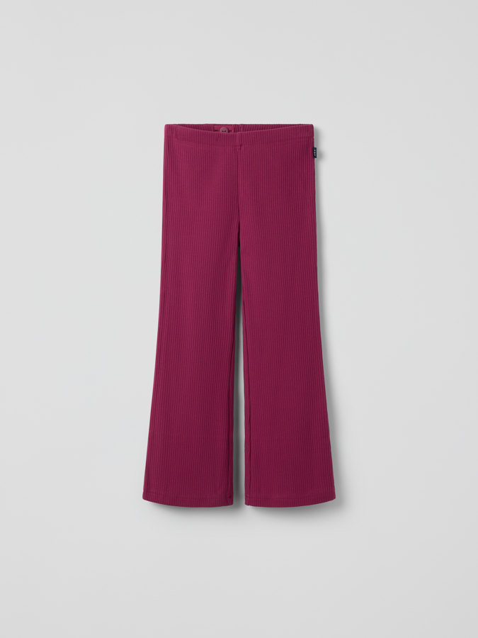 Ribbed flared leggings