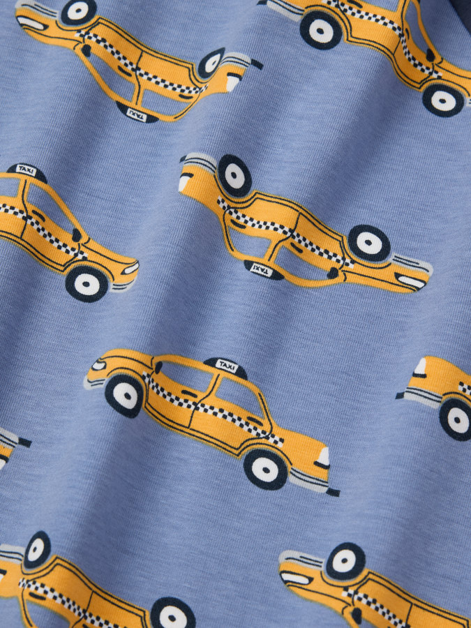 Long-sleeved t-shirt taxi cars
