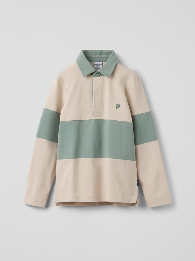 Long-sleeved polo shirt