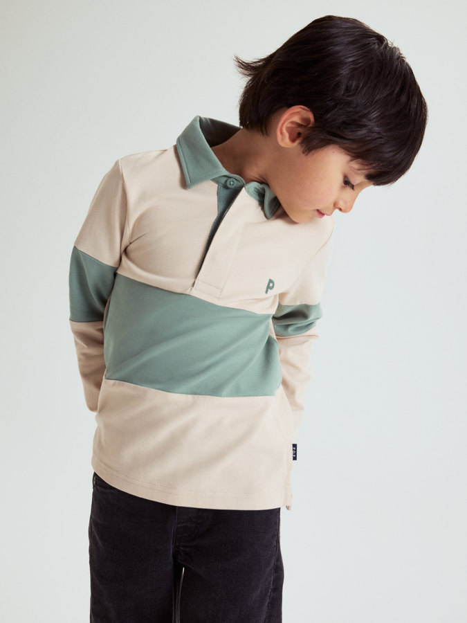 Long-sleeved polo shirt
