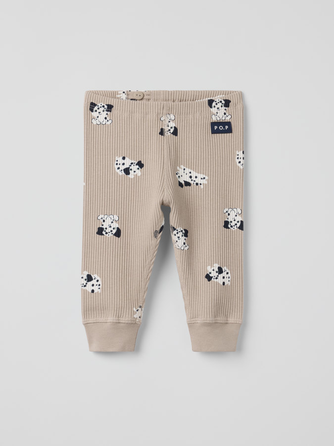 Ribbed trousers dalmatian