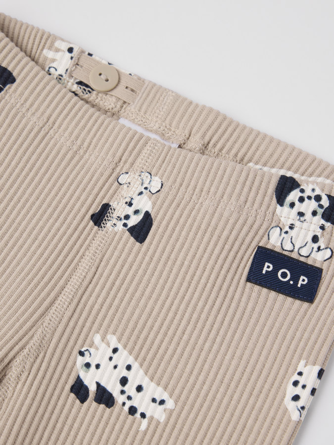 Ribbed trousers dalmatian