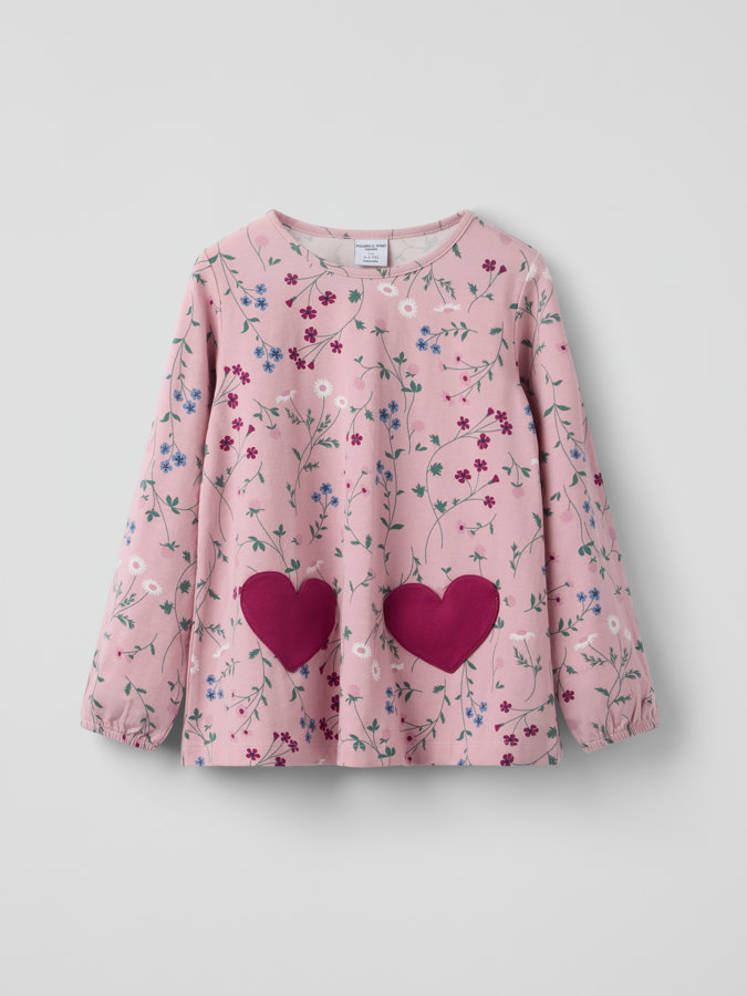 Long-sleeved top floral