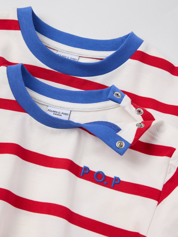 Striped long-sleeve top