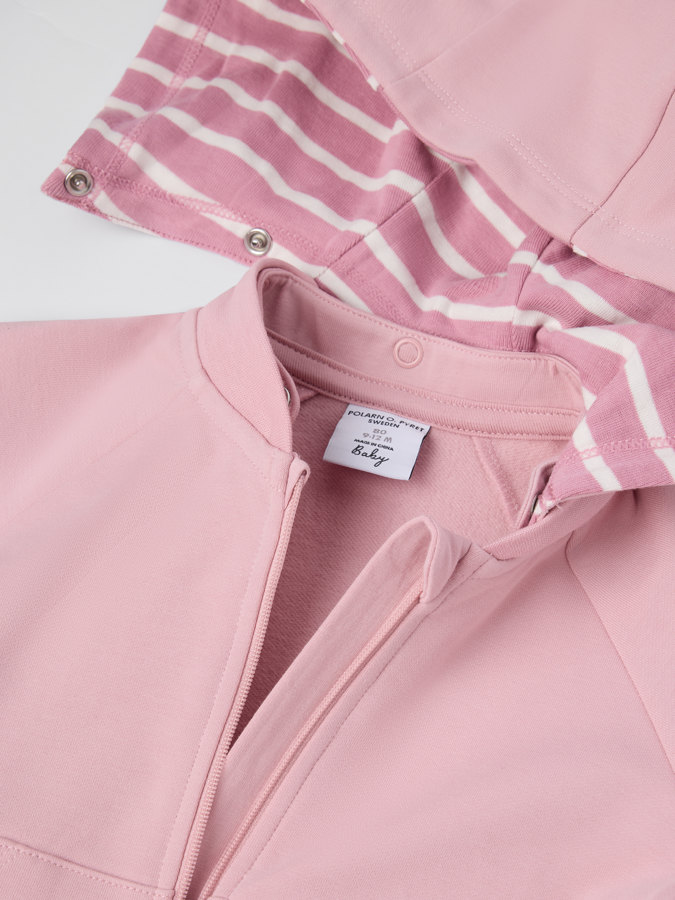 Sweatshirt onesie with hood