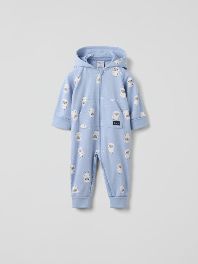 Sweatshirt overall with hood lamb