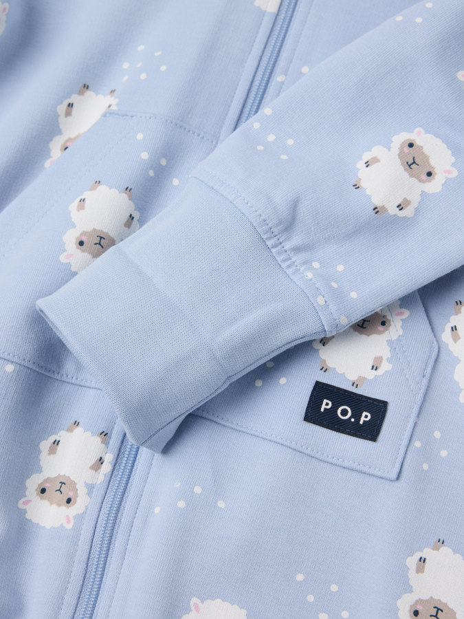 Sweatshirt overall with hood lamb