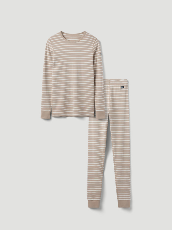 Striped set with top and knickers for adult