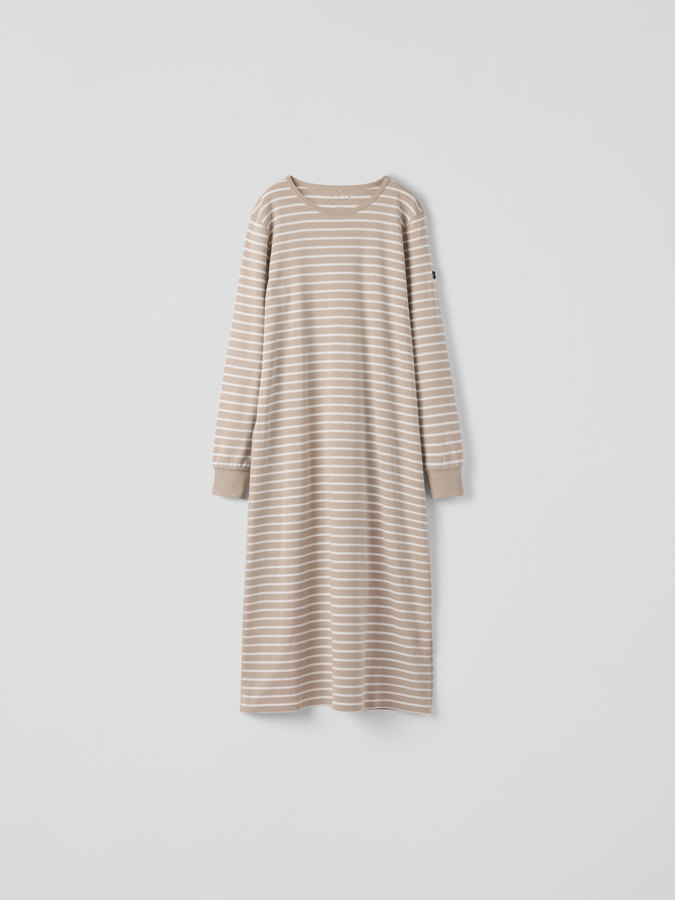 Striped nightgown for adult