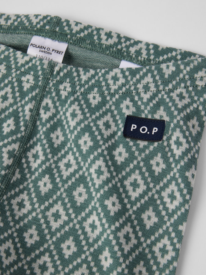 Long johns merino wool jacquard