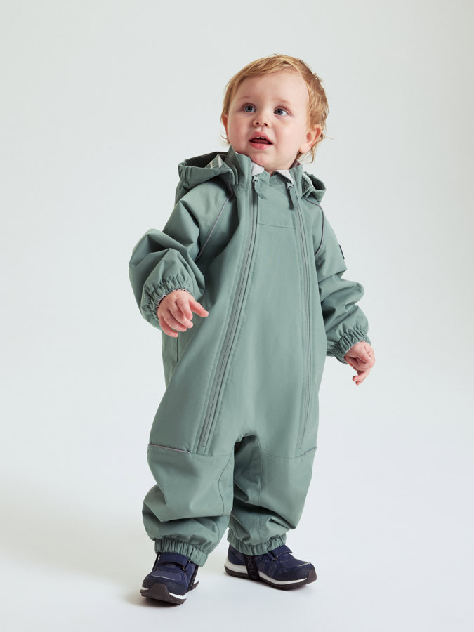Waterproof, lined puddle suit