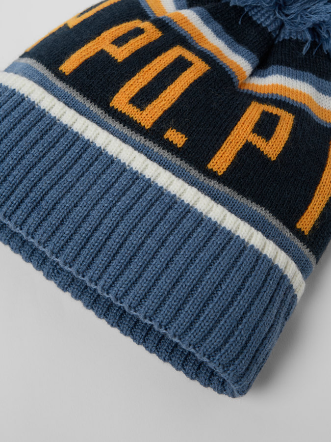Knitted wool blend beanie