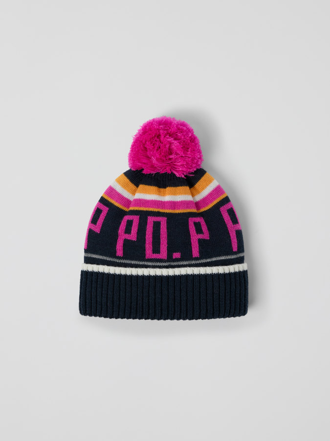 Knitted wool blend beanie