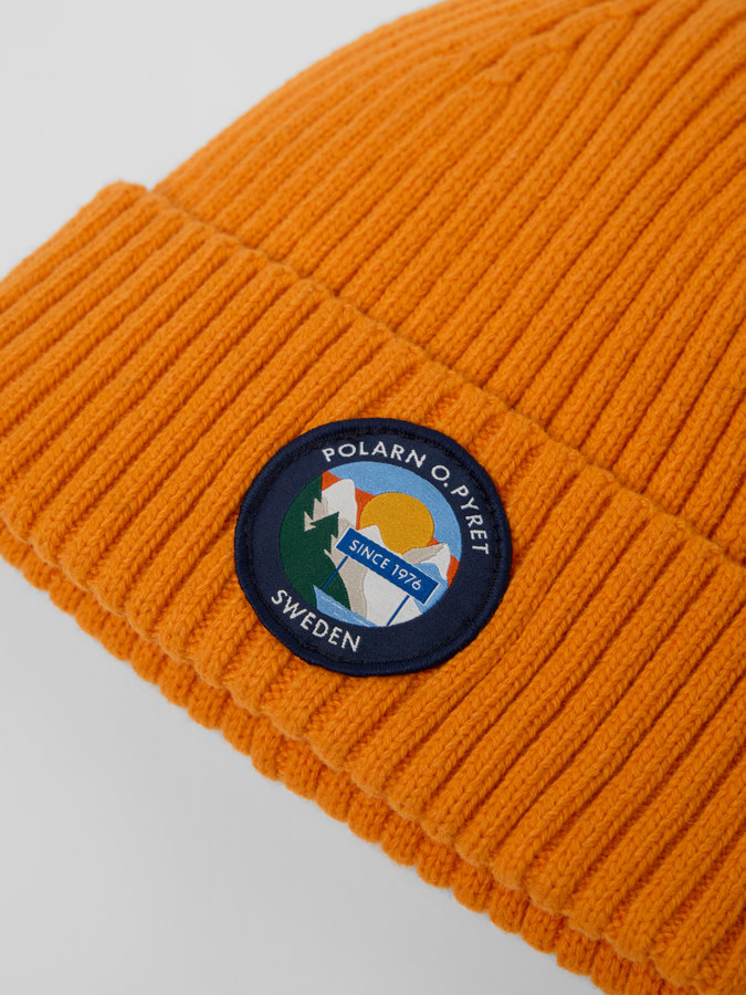 Ribbed beanie wool blend