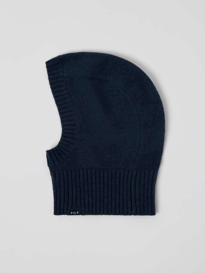 Knitted balaclava wool blend