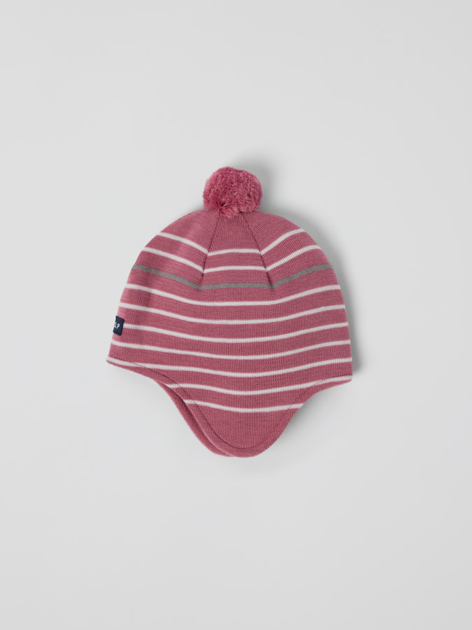 Windproof fleece lined hatwool blend jacquard