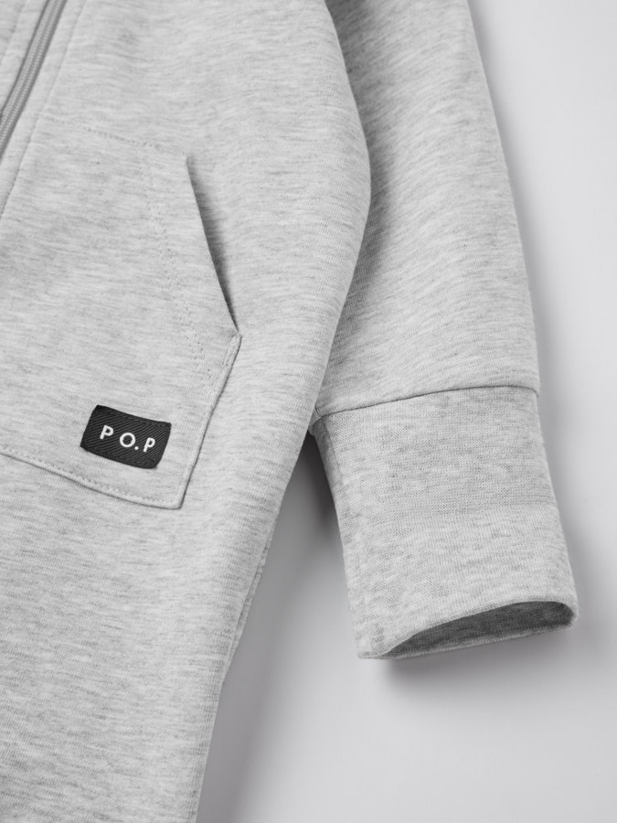 Sweatshirt onesie with hood